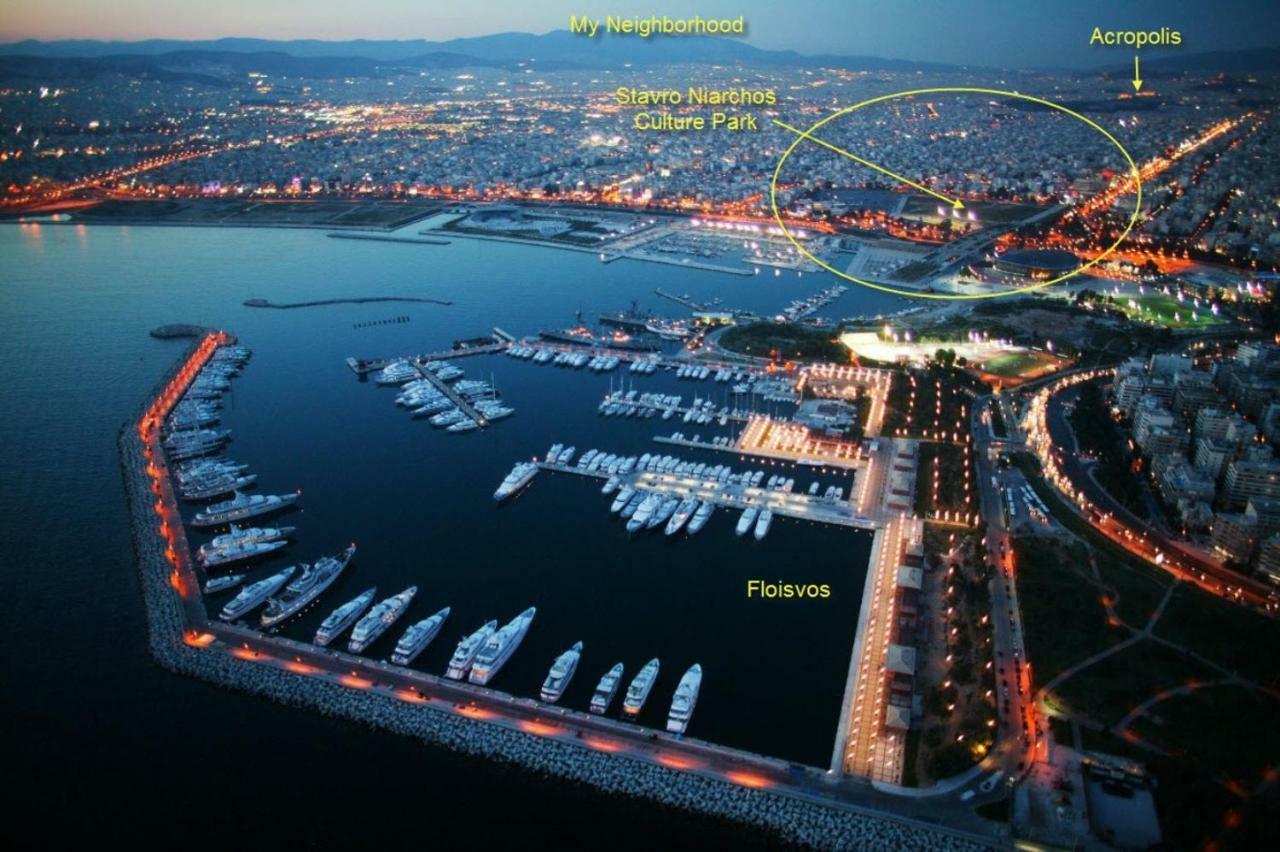 Apartment Near Stavros Niarchos Park & Acropolis Atenas Exterior foto